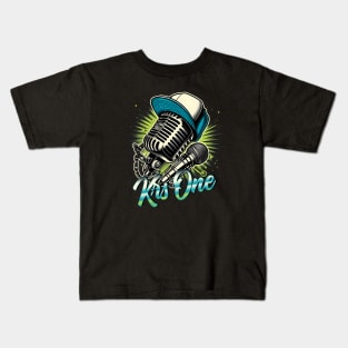 retro microphone hip hop Kids T-Shirt